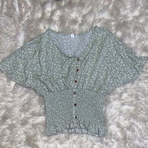 Women’s green top